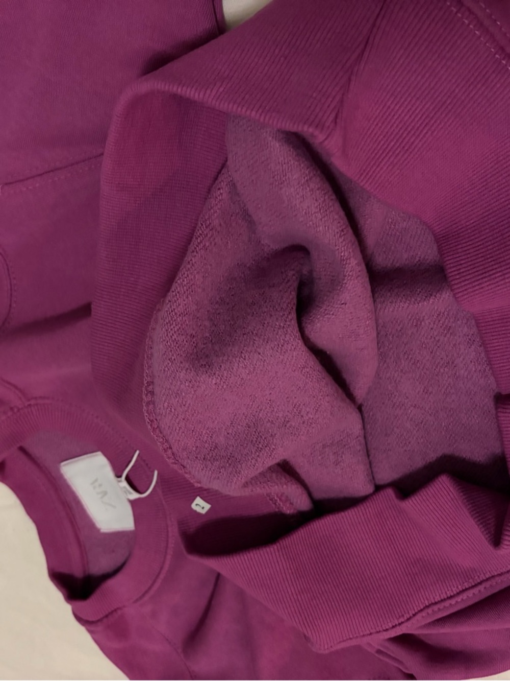 Zara Raspberry Crewneck Sweatshirt - Picture 3 of 4